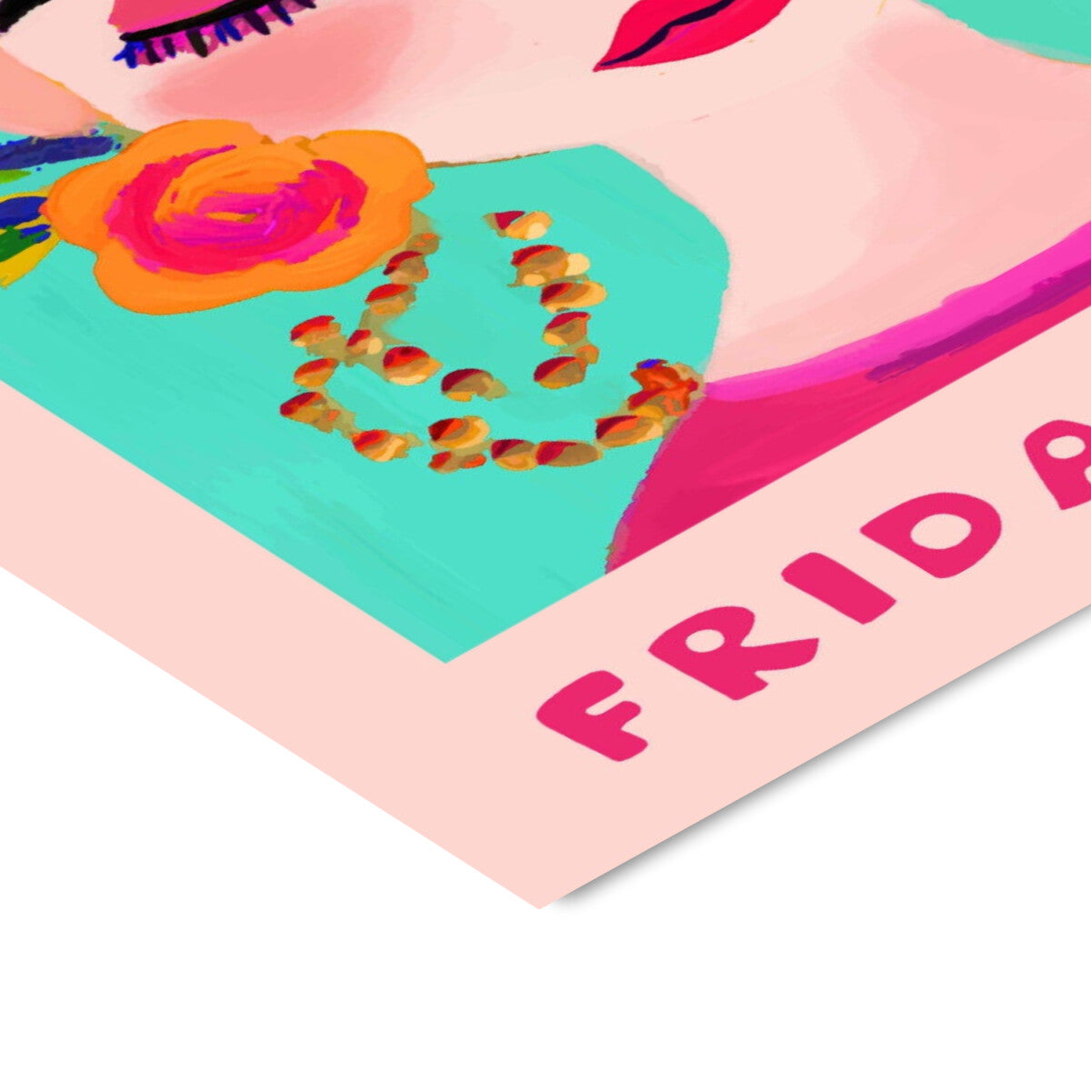 Fōmu illustrations Frida Kahlo Flowers plakat - 50x70 cm